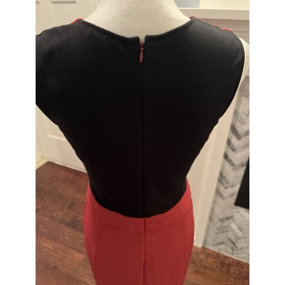 WOMEN’S THEORY ITALIAN STRETCH WOOL COLOR  BLOCK DRESS SIZE 6 - Picture 6 of 10